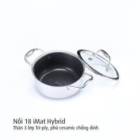 Bộ nồi iMat Hybrid kèm xửng