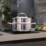 Tách set lẻ iMat lòng xanh: quánh 18+xửng, nồi 26, nồi 20 kèm xửng, nồi 24cm