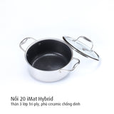 Bộ nồi iMat Hybrid kèm xửng
