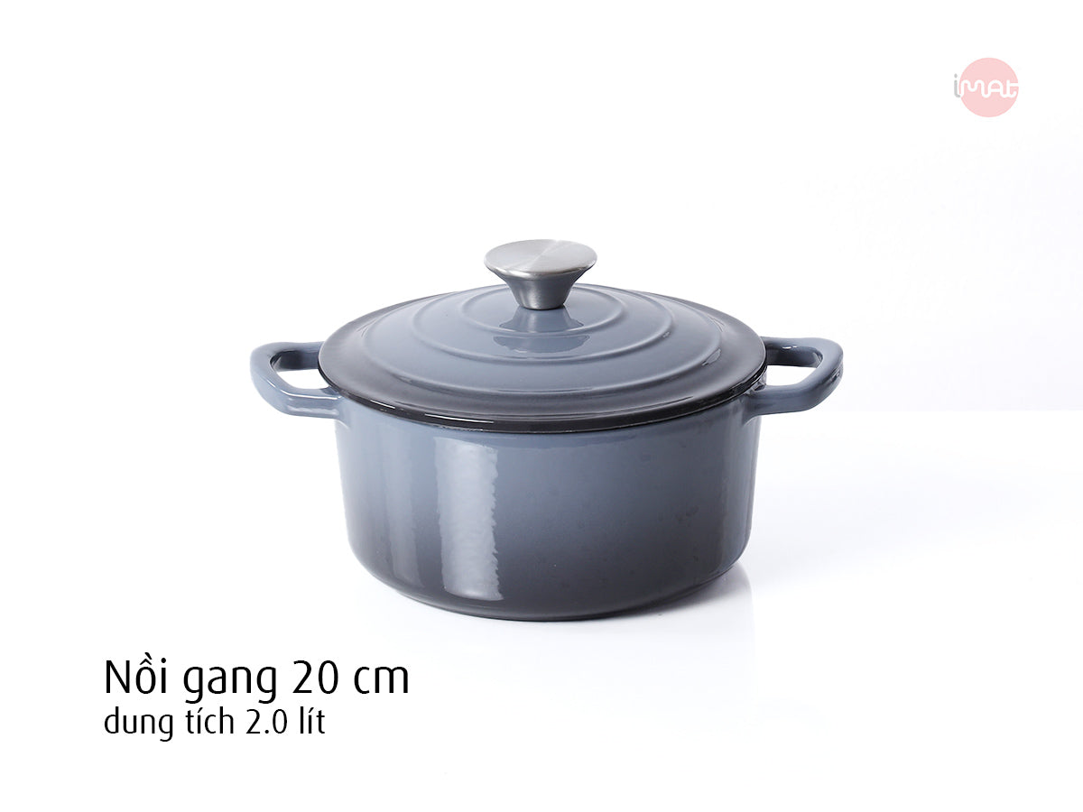Nồi gang tráng men 20cm-22cm