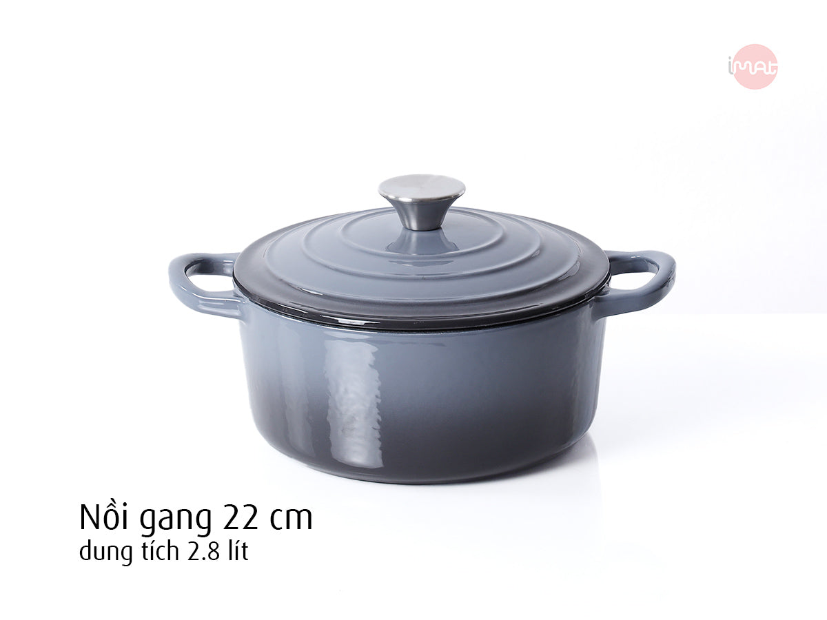 Nồi gang tráng men 20cm-22cm