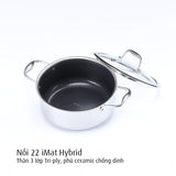 Bộ nồi iMat Hybrid kèm xửng