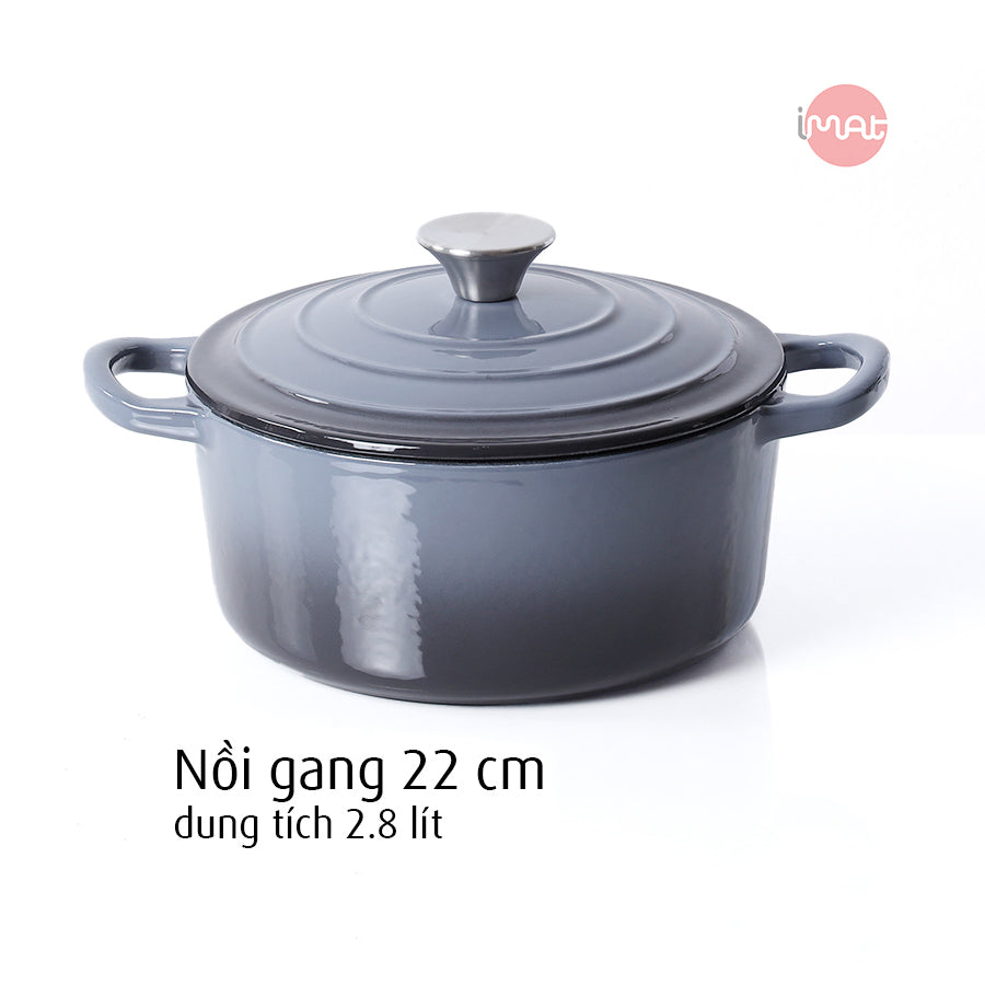 Nồi gang tráng men 20cm-22cm