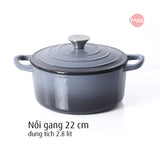 Nồi gang tráng men 20cm-22cm