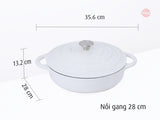 Nồi gang tráng men 28cm