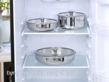 Bộ nồi chảo iNox cán rời 9 món - Không phủ lớp chống dính