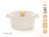 Nồi Fika Hàn Quốc, tráng gốm chống dính, đáy từ
