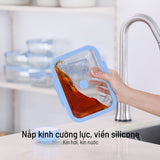 Bộ hộp thuỷ tinh chân không VACU 6 món có bơm