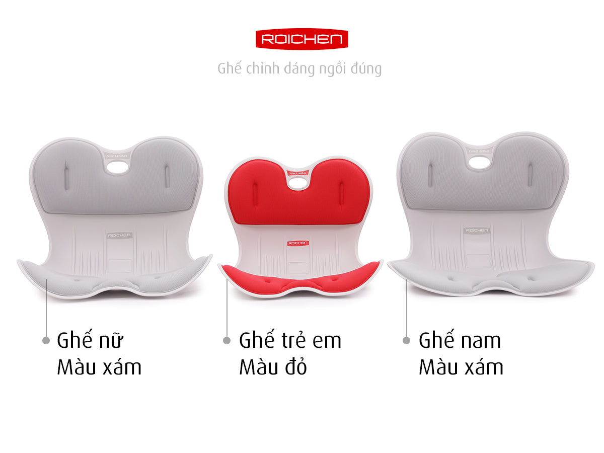 Combo Ghế chỉnh dáng ngồi đúng gia đình Roichen