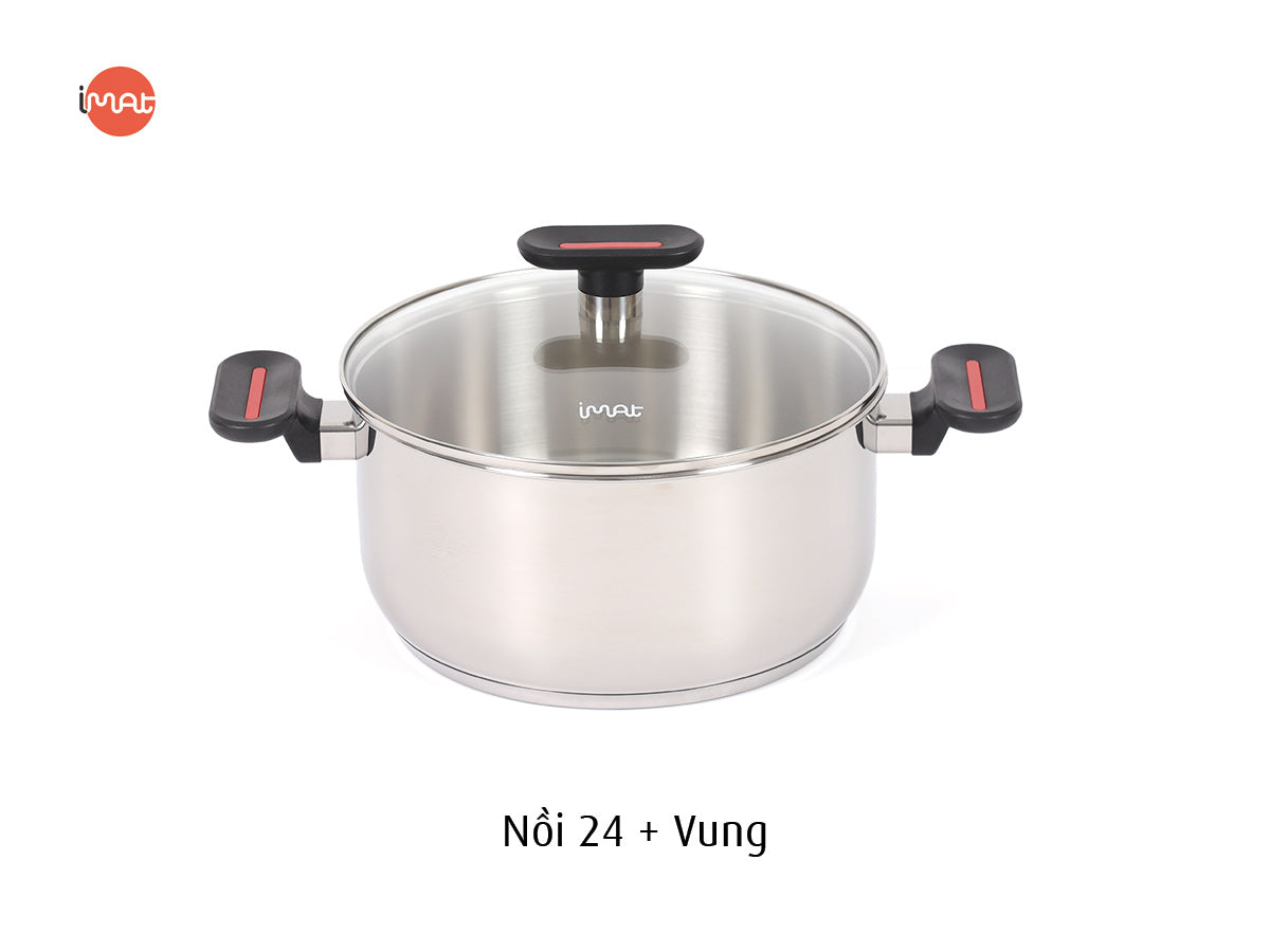 Bộ 5 nồi chảo iNox không chống dính ( đã bao gồm 35k ship)