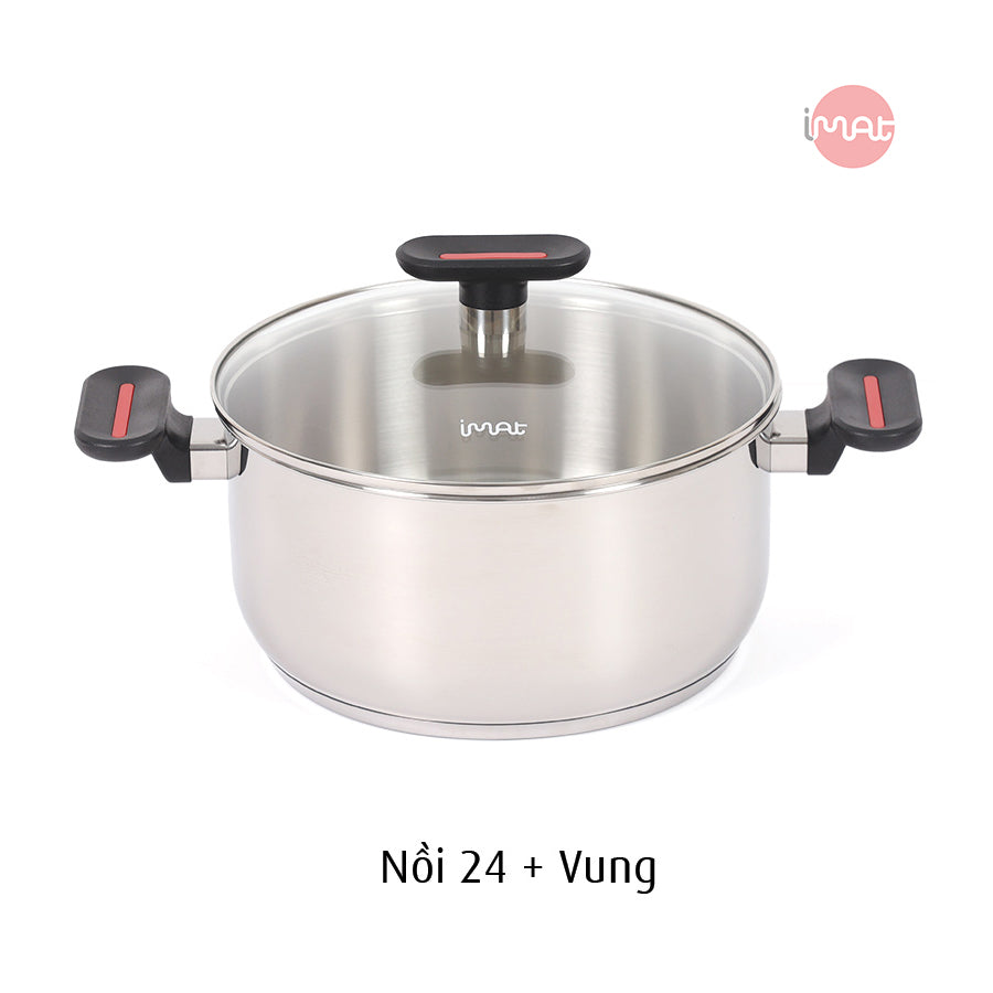 Bộ 5 nồi chảo iNox - Không phủ lớp chống dính