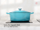 Nồi gang tráng men oval 30cm