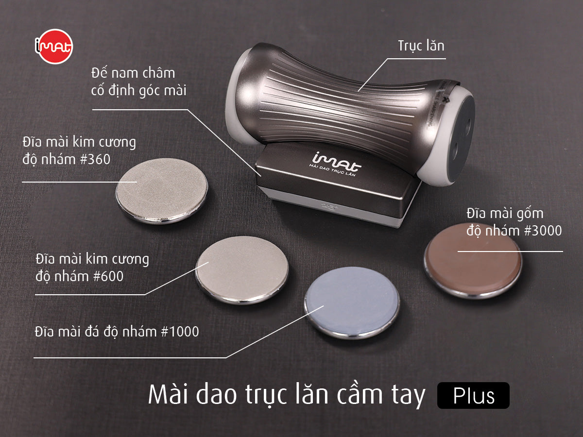 Mài dao trục lăn cầm tay