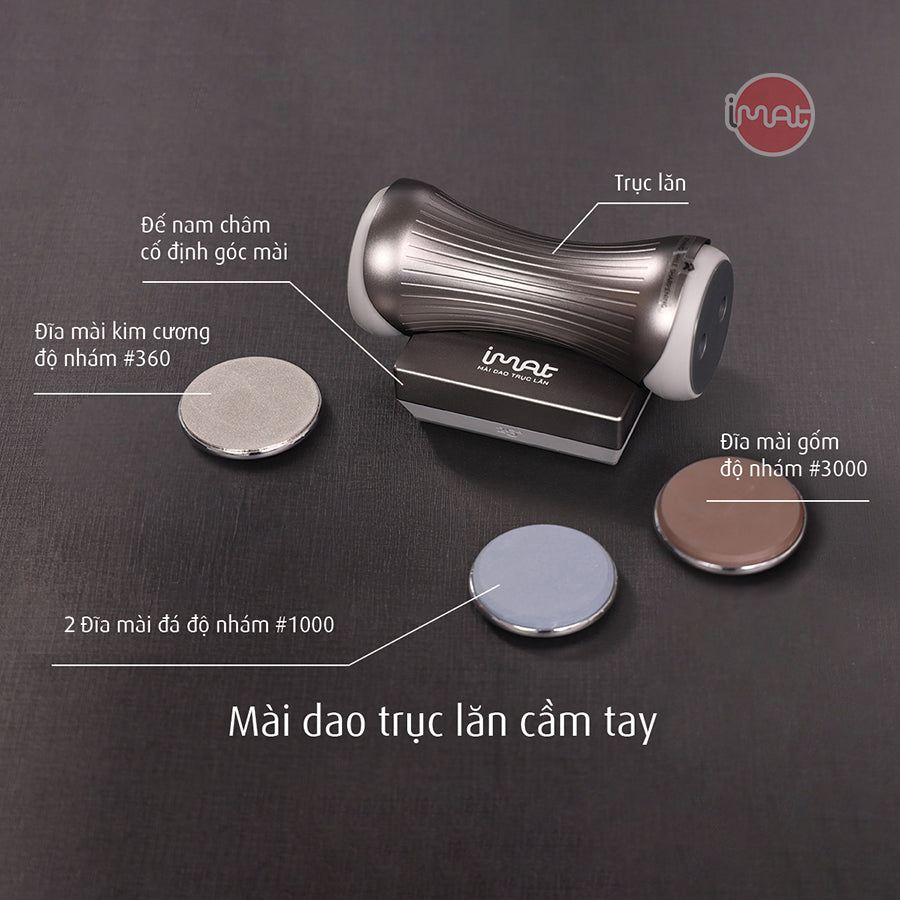 Mài dao trục lăn cầm tay