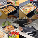 Chảo vuông đa năng 24 hai tay cầm iMat Hybrid