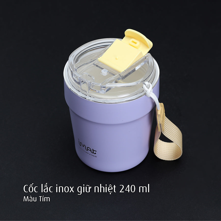 Cốc lắc inox giữ nhiệt 240ml
