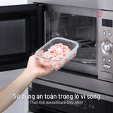 Bộ 14 hộp thuỷ tinh Comodo chịu nhiệt nắp kính