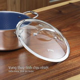 Bộ 2 nồi  iMat Hybrid lòng xanh  20, 24