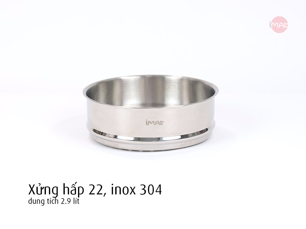 Bộ 5 nồi chảo iMat Hybrid tráng gốm xanh