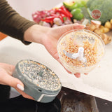 Cối xay tỏi ớt kéo tay cốc Tritan