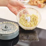 Cối xay tỏi ớt kéo tay cốc Tritan