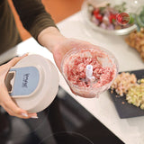 Cối xay tỏi ớt kéo tay cốc Tritan