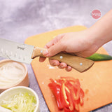 Dao Santoku 7" cán gỗ iMat