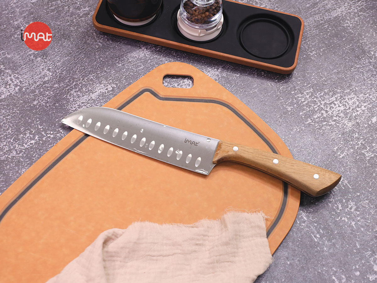 Dao Santoku 7" cán gỗ iMat