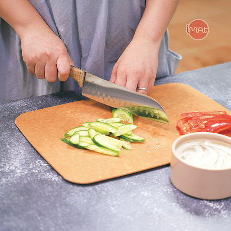 Dao Santoku 7" cán gỗ iMat