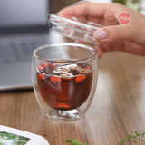 Bộ 4 cốc thuỷ tinh hai thành MEG