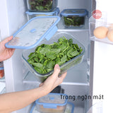 Bộ hộp thuỷ tinh chân không VACU 6 món có bơm