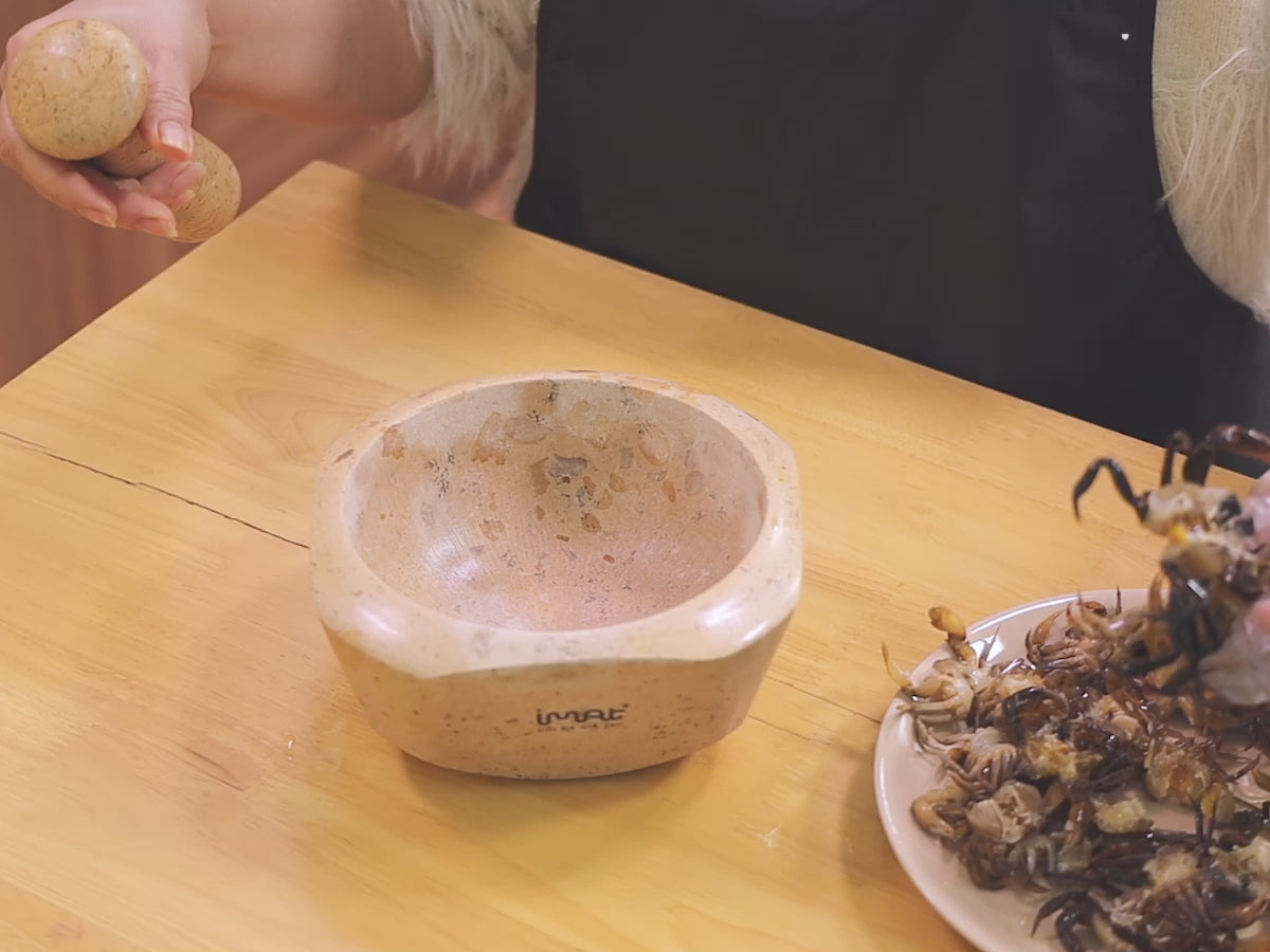 Cối và chày đá Cẩm thạch iMat