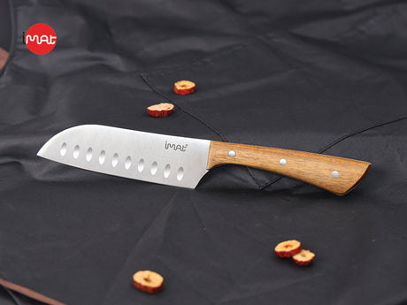 Dao Santoku nhỏ 5" iMat cán gỗ