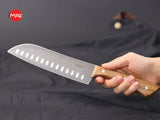 Dao Santoku 7" cán gỗ iMat