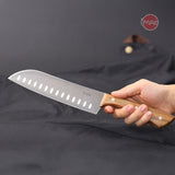 Dao Santoku 7" cán gỗ iMat