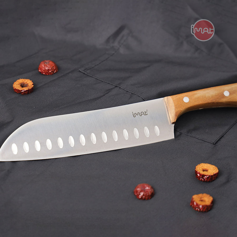 Dao Santoku 7" cán gỗ iMat