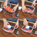 Bộ hộp thuỷ tinh chân không VACU 8 món không kèm bơm