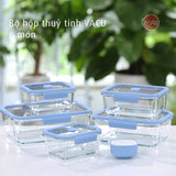 Bộ hộp thuỷ tinh chân không VACU 6 món có bơm