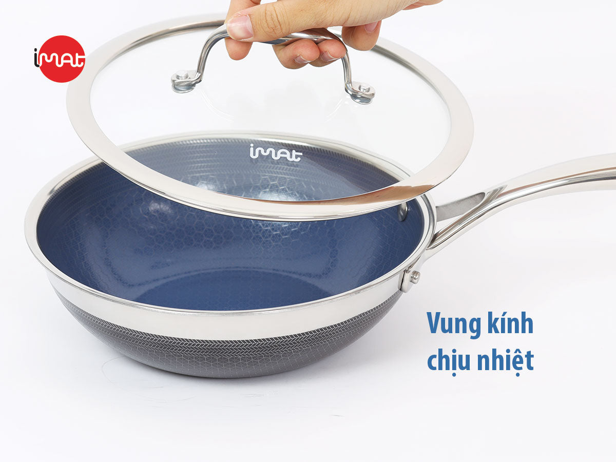 Chảo đa năng iMat Hybrid lòng xanh