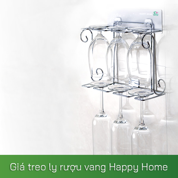 Giá treo ly rượu vang Happy Home