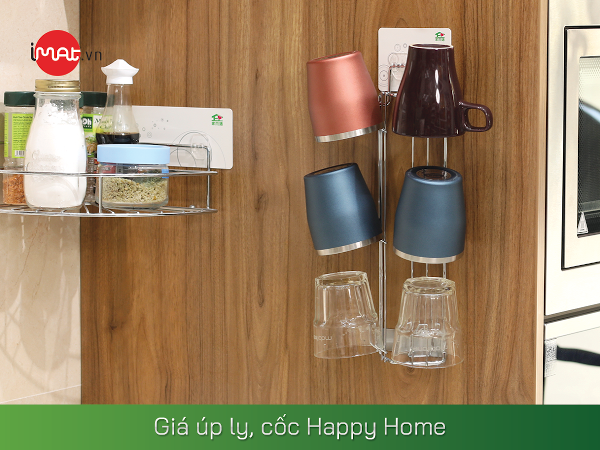 Giá úp ly, cốc Happy Home