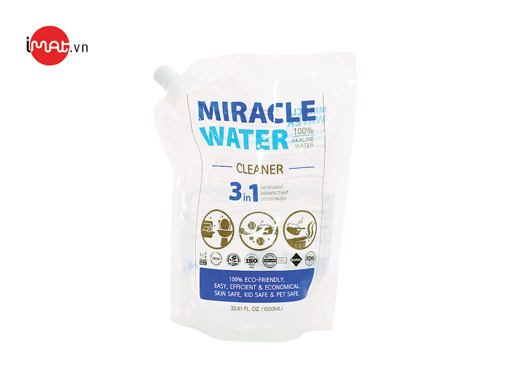 Nước Kiềm tẩy rửa đa năng Miracle water 100ml