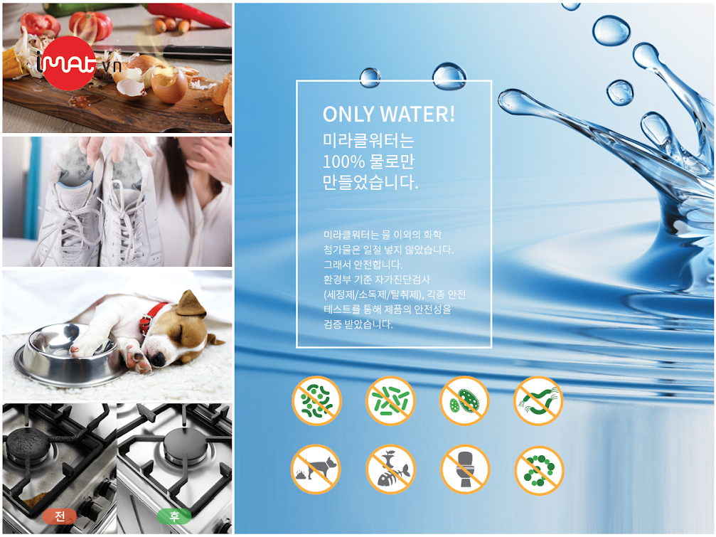 Nước Kiềm tẩy rửa đa năng Miracle water 100ml
