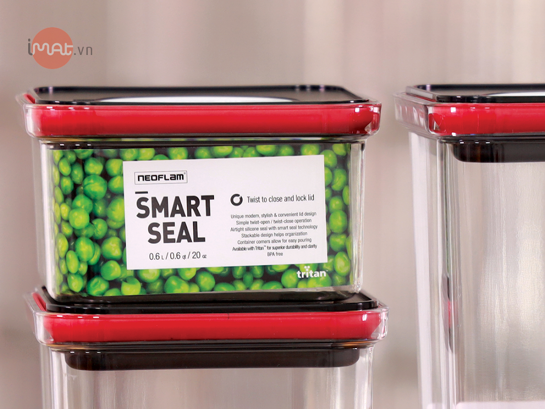 Mua 2 tặng 3 hộp đựng thực phẩm Smart Seal vuông