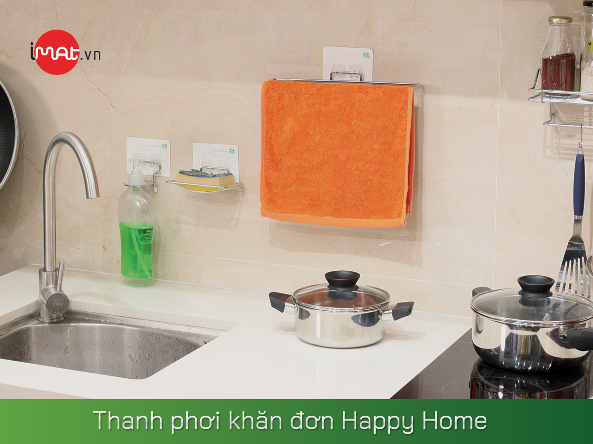 Thanh phơi khăn đơn Happy Home