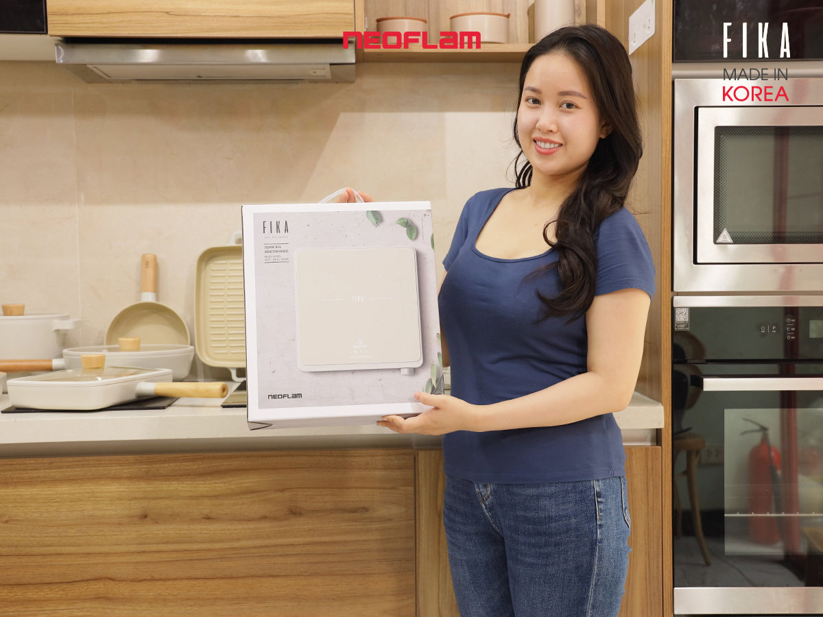 Combo nồi lẩu và bếp từ Fika Neoflam