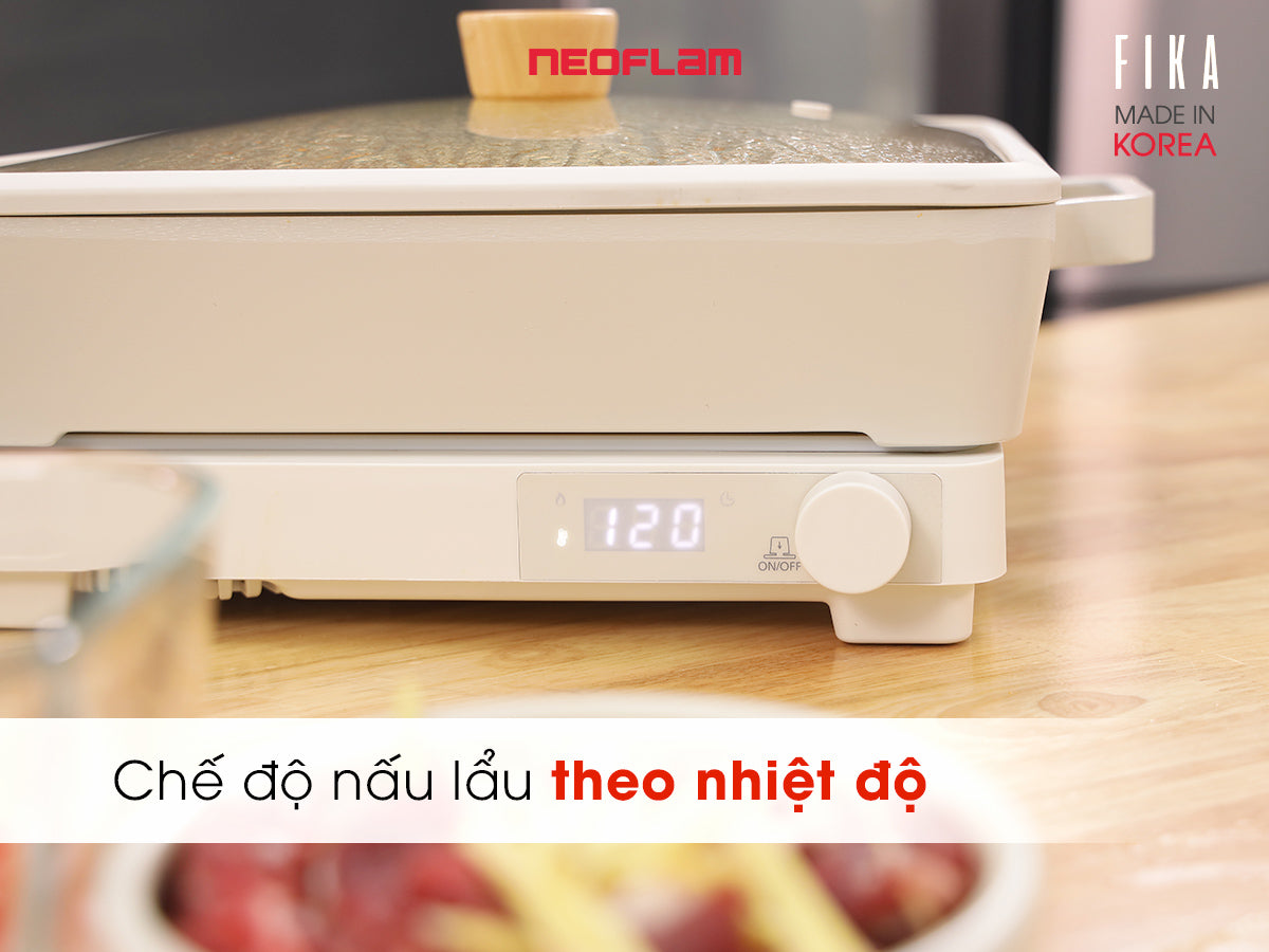 Combo nồi lẩu và bếp từ Fika Neoflam