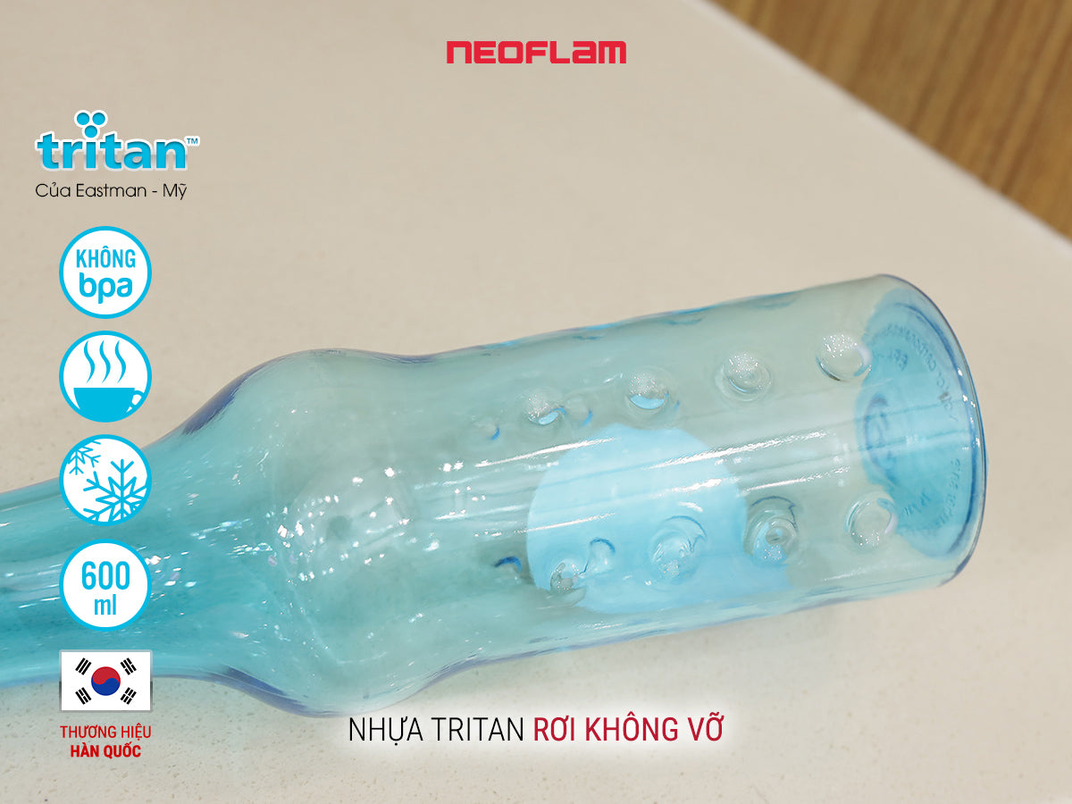 Chai nước Color-Pop 600ml, nhựa tritan an toàn