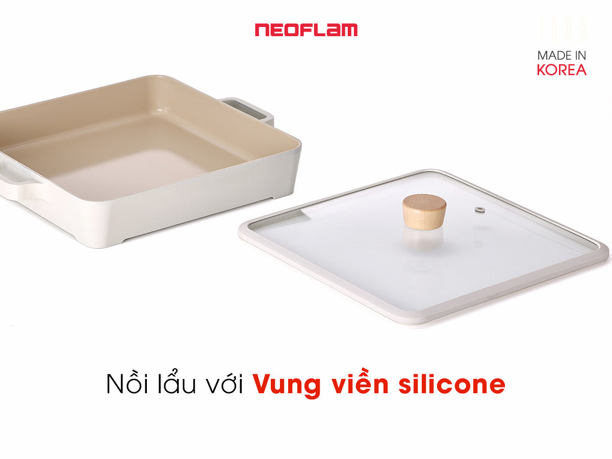 Combo nồi lẩu và bếp từ Fika Neoflam