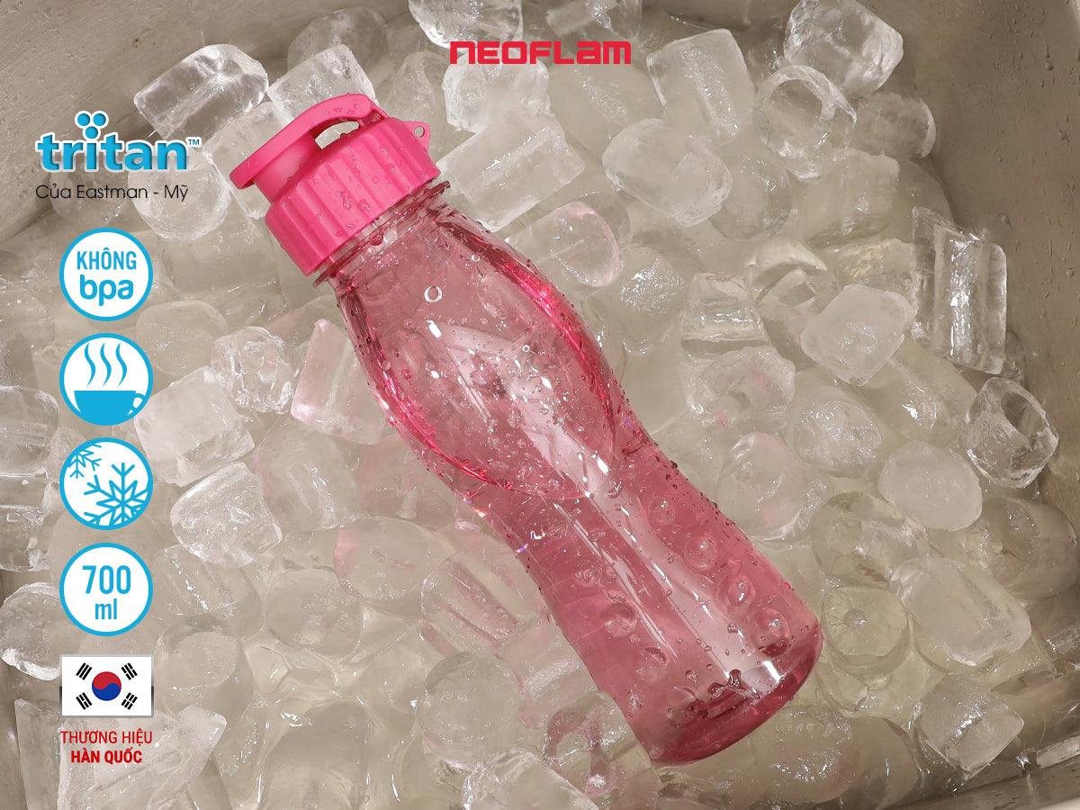 Chai nước Fliptop 700ml, bằng nhựa Tritan an toàn
